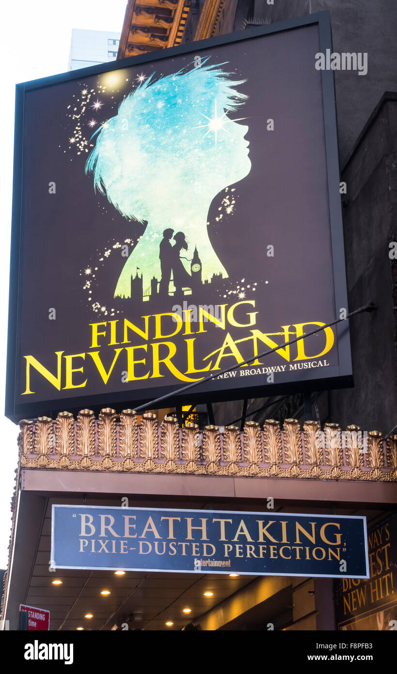Trovare Neverland, il musical di Broadway Foto Stock
