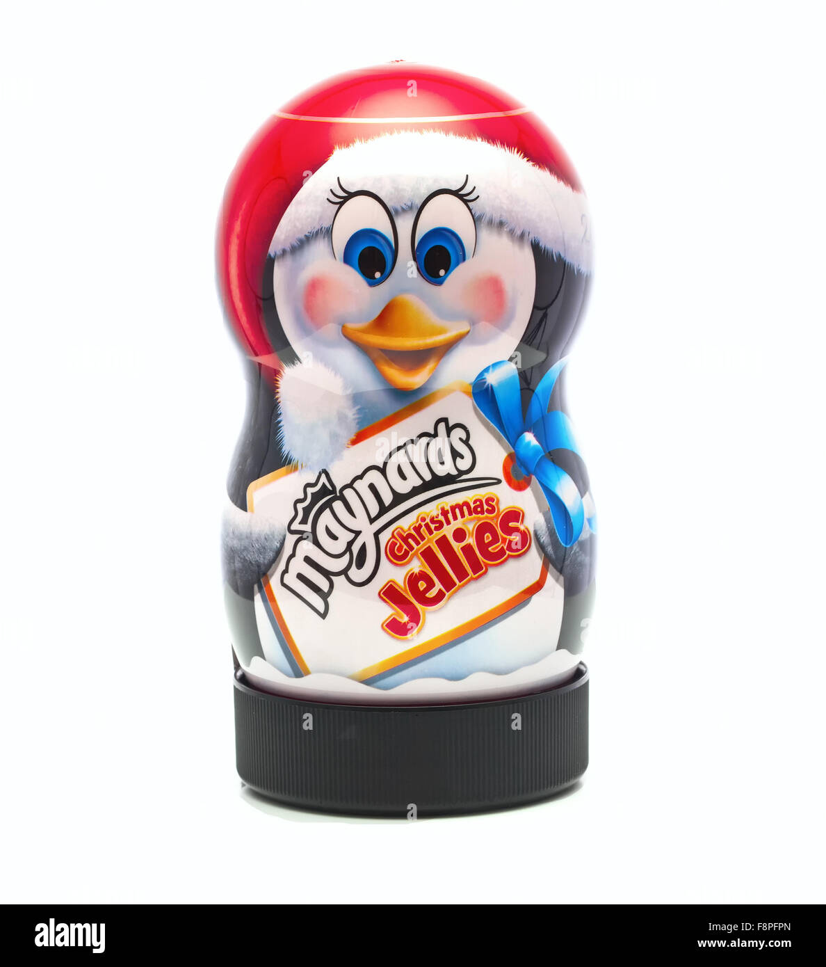 Natale Maynards gelatine su sfondo bianco Foto Stock