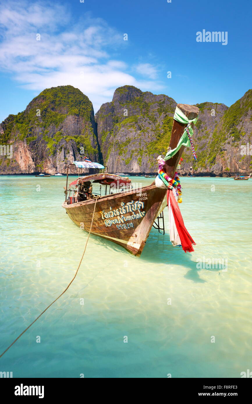 Thailandia - Paesaggio di Maya Bay (vicino all Isola di Phi Phi), Asia Foto Stock