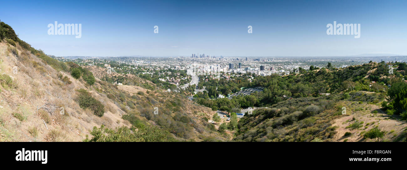 Vista aerea di Los Angeles, California, Stati Uniti Foto Stock