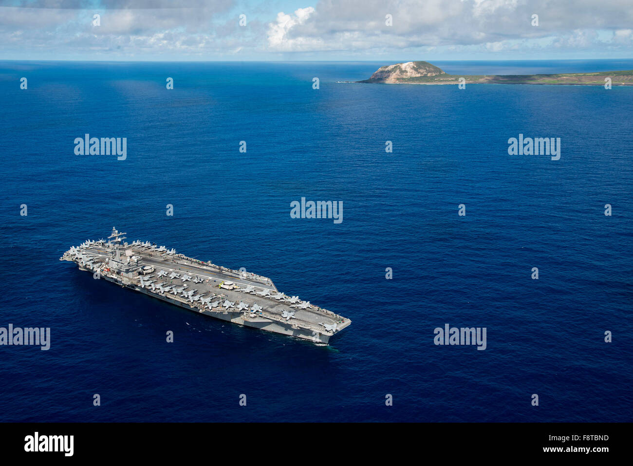 La Nimitz-class portaerei USS Ronald Reagan Foto Stock