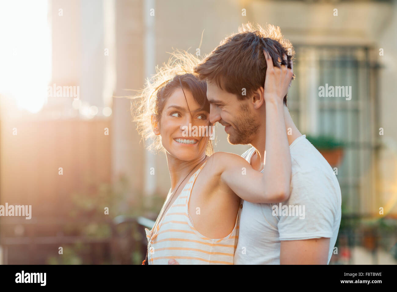 Paio di Incontri in Paris Foto Stock