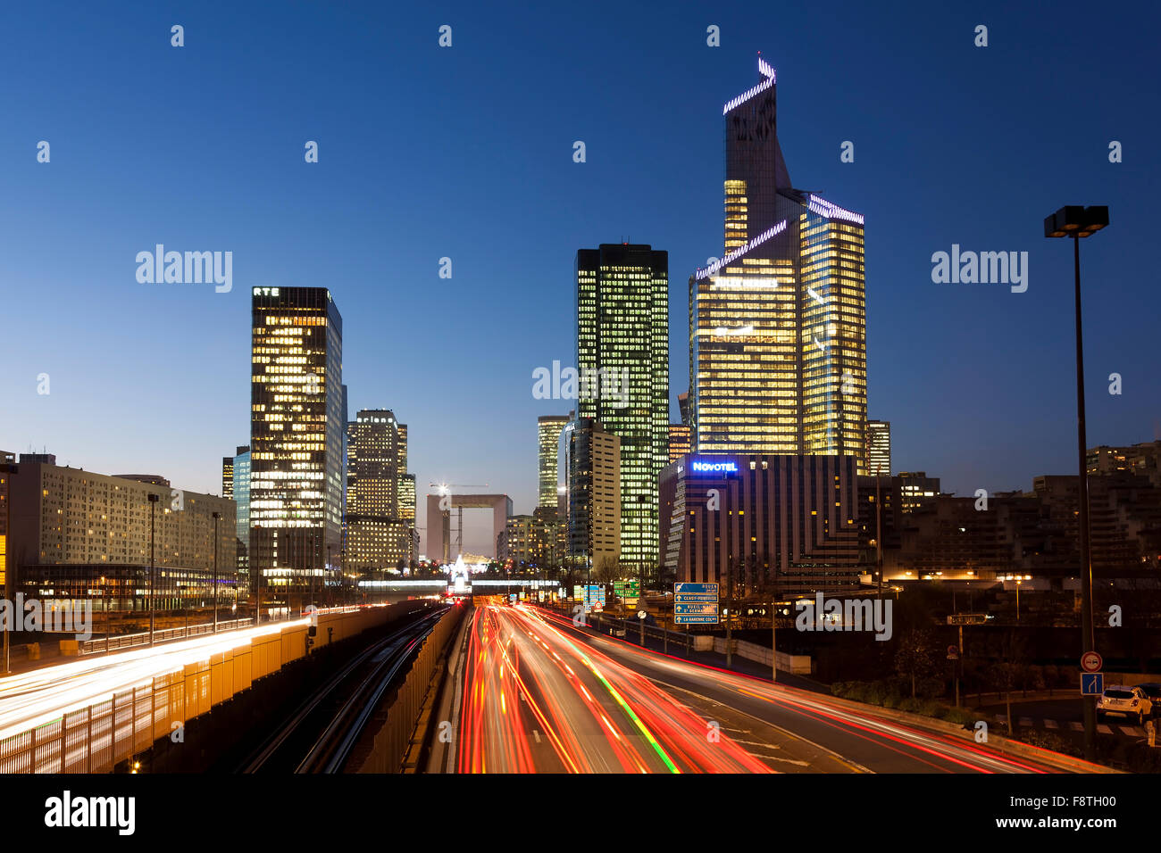 La Defense, Parigi, Ile-de-France, Francia Foto Stock