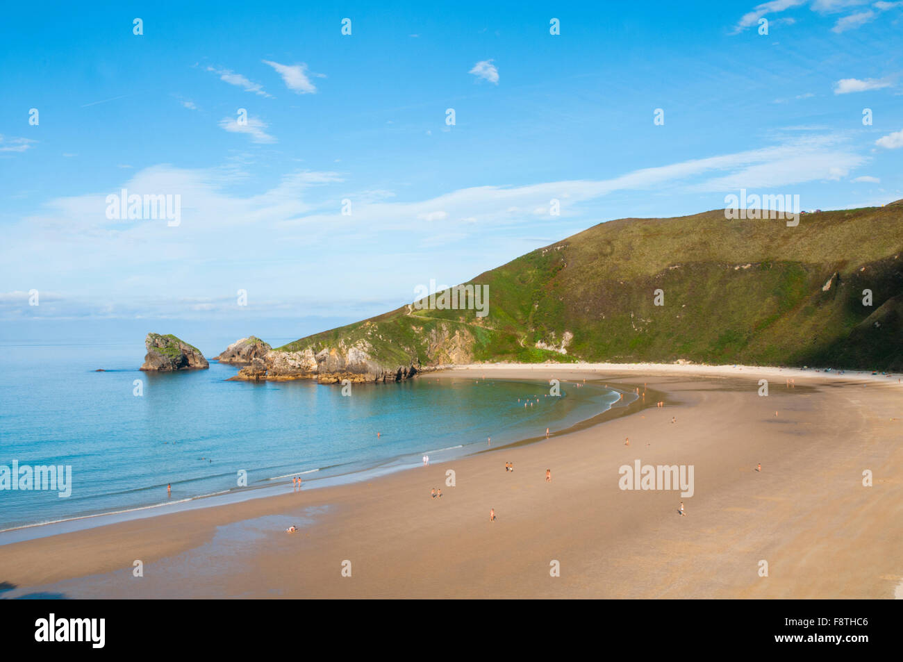 Spiaggia di Torimbia. Niembro, Asturias, Spagna. Foto Stock