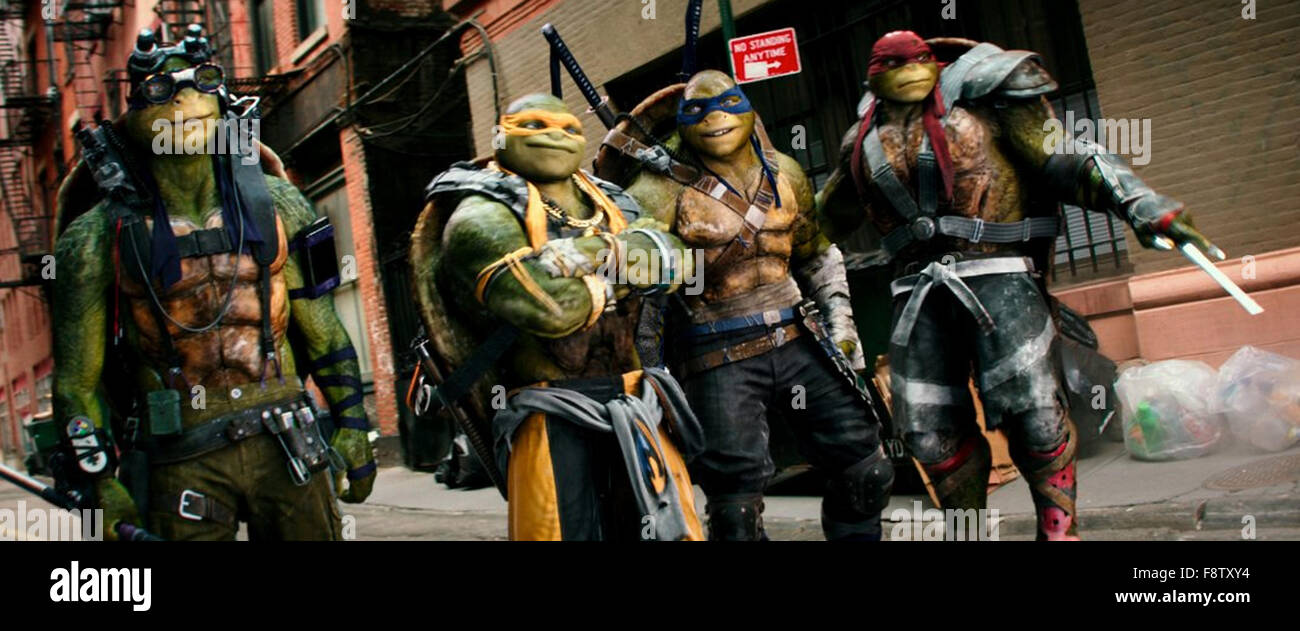 TEENAGE Mutant Ninja le tartarughe marine: FUORI DELLE OMBRE 2015 Paramount Pictures film Foto Stock