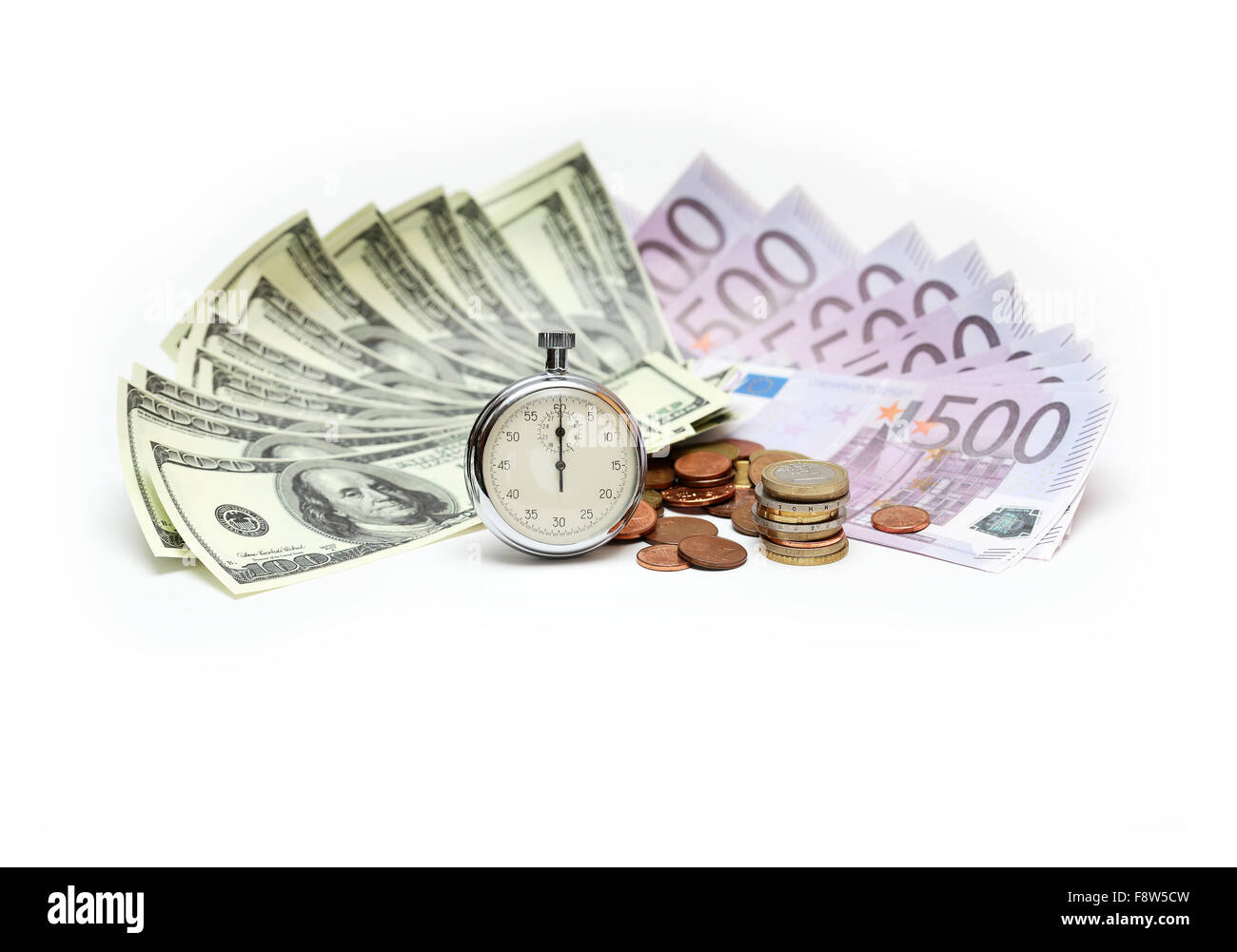 Il tempo è denaro Foto Stock