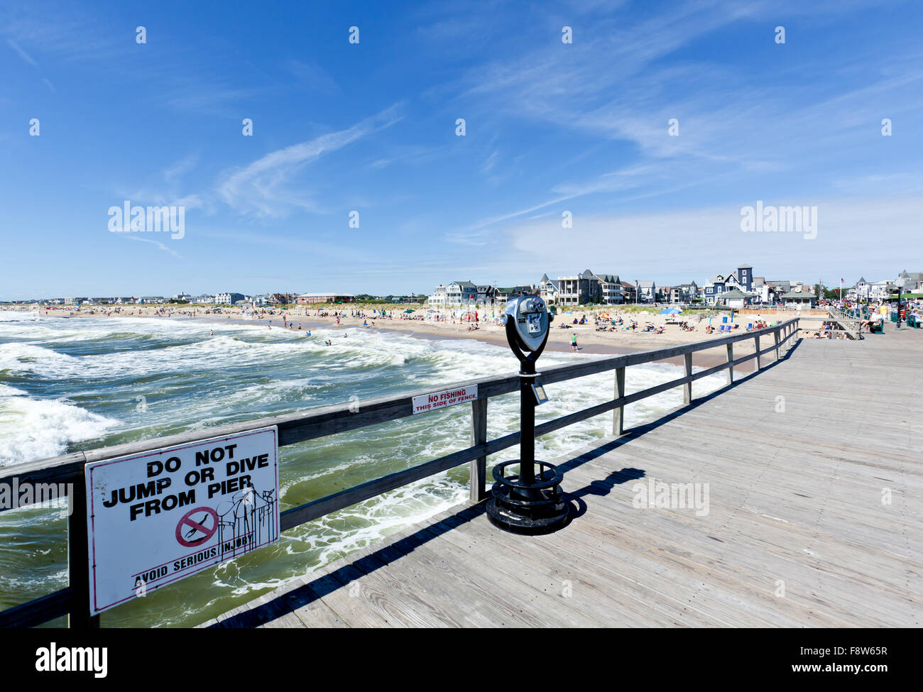 La spiaggia di Ocean Grove Foto Stock