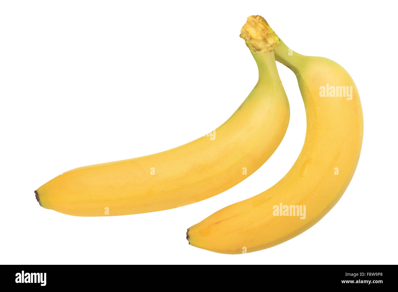 Due banana giallo Foto Stock