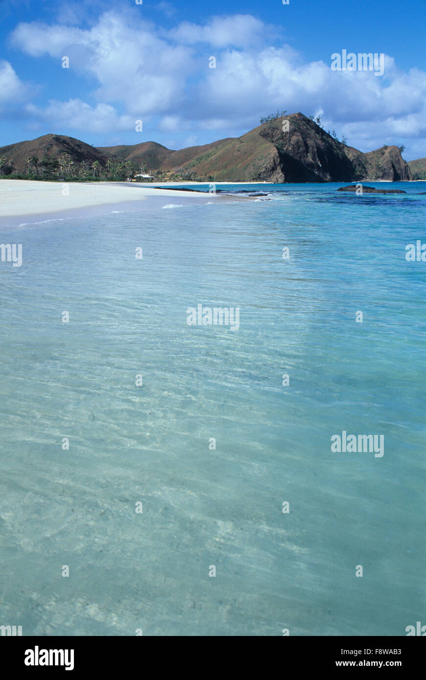 Isole Fiji, Yasawa Island, vista sulla spiaggia Foto Stock
