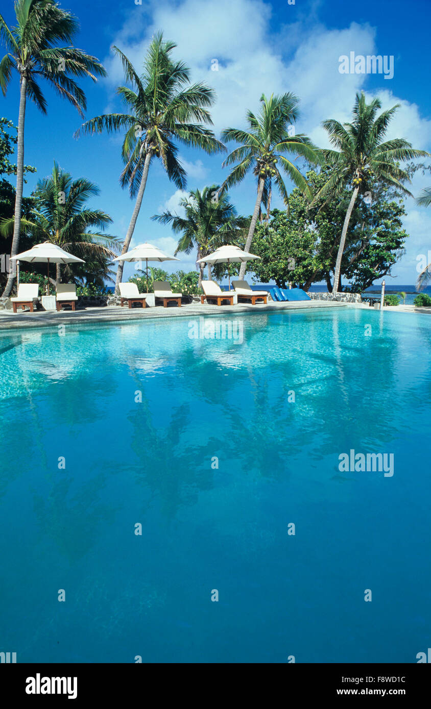 Fiji, Yasawa Island, Yasawa Isalnd Resort, piscina Foto Stock