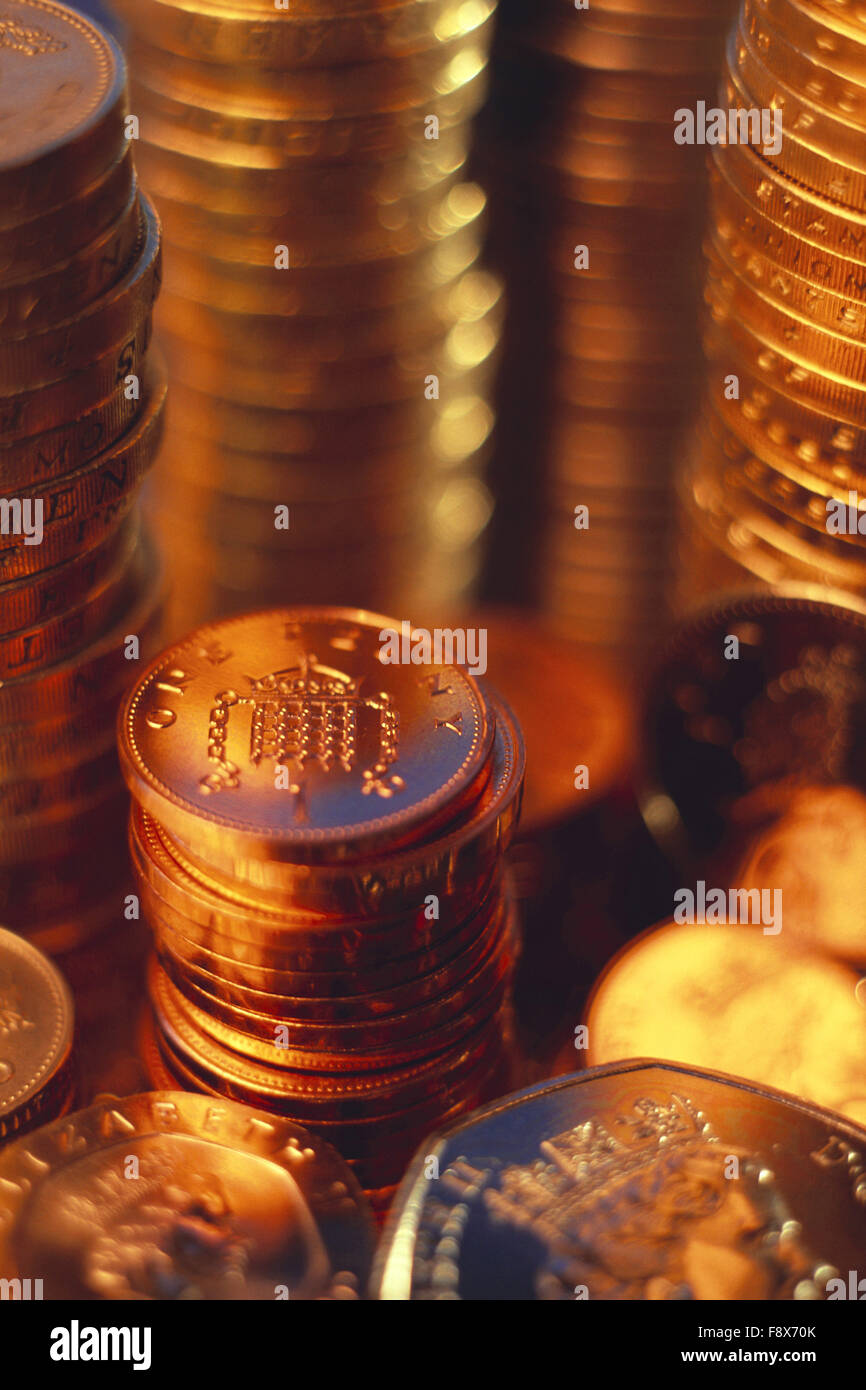Valuta britannica Foto Stock