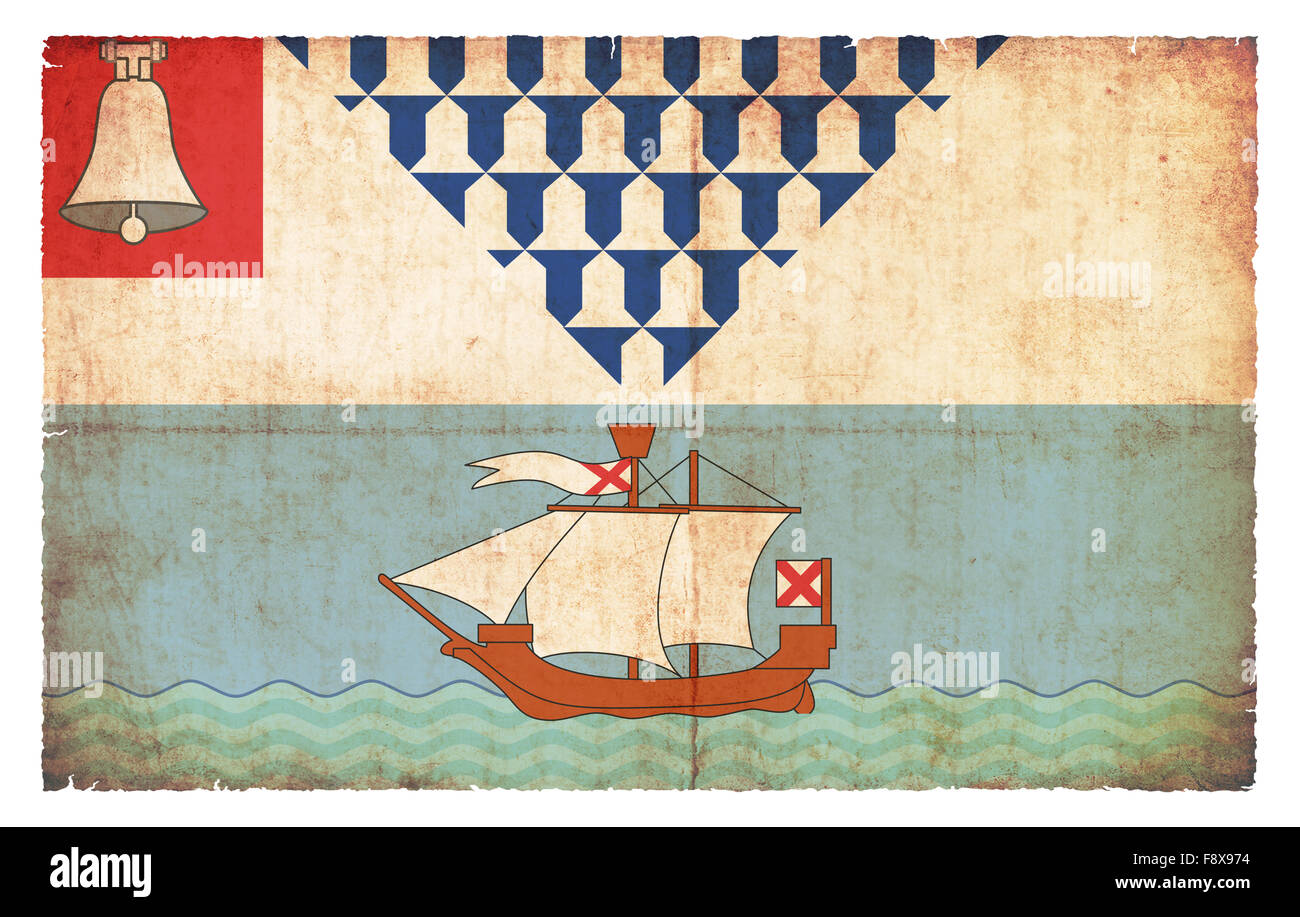 Bandiera della città irlandese di Belfast ha creato in stile grunge Foto Stock