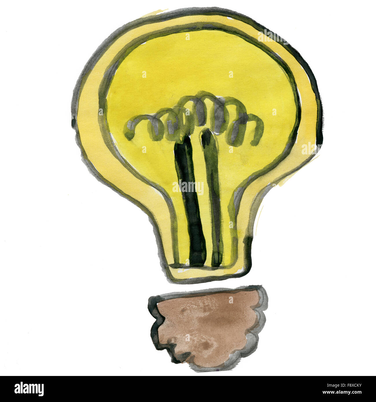 Lampada isolato su uno sfondo bianco Foto Stock