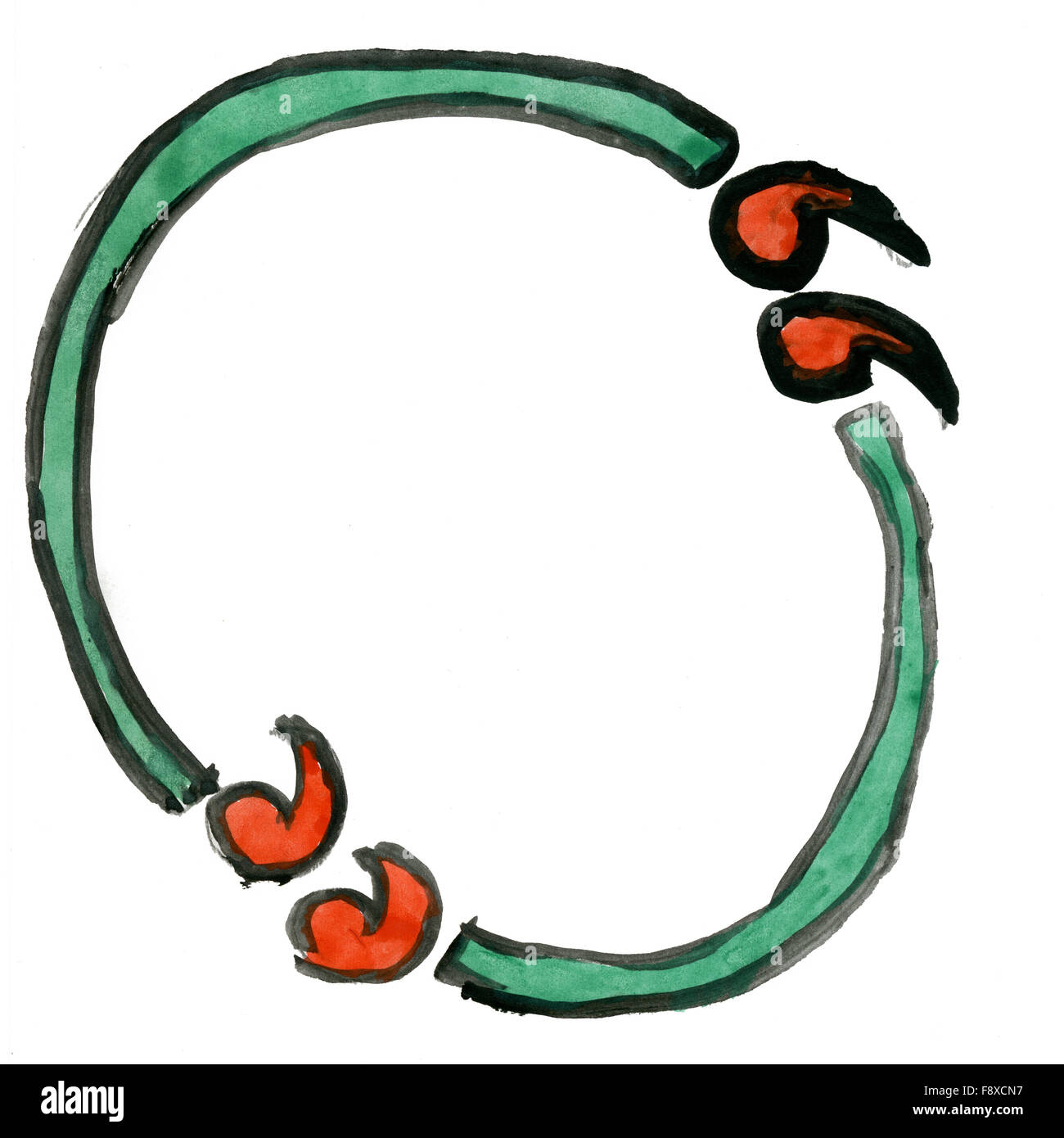 Citazioni isolati su sfondo bianco Foto Stock