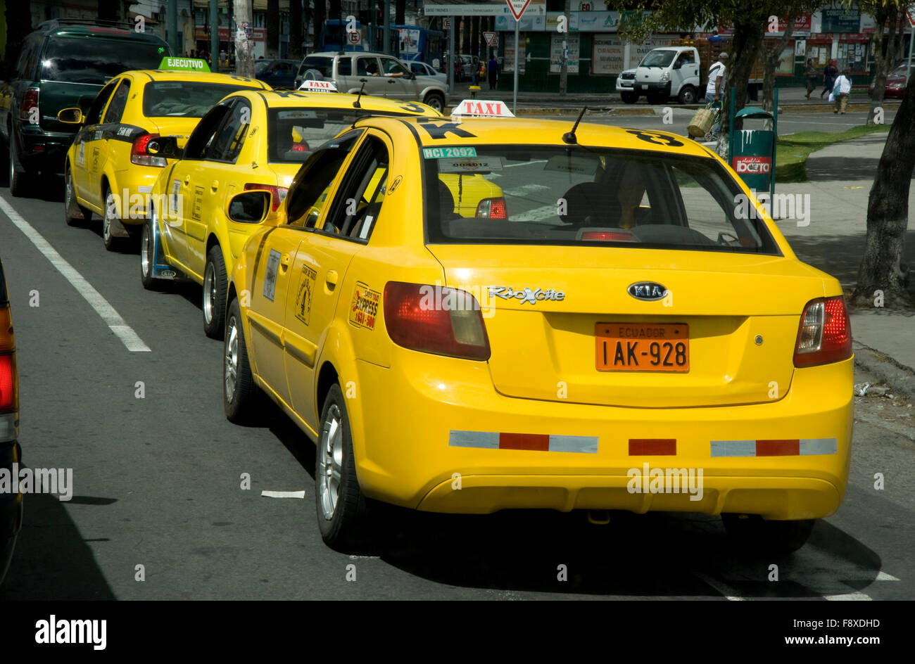 Taxi a Ibarra, Ecuador Foto Stock