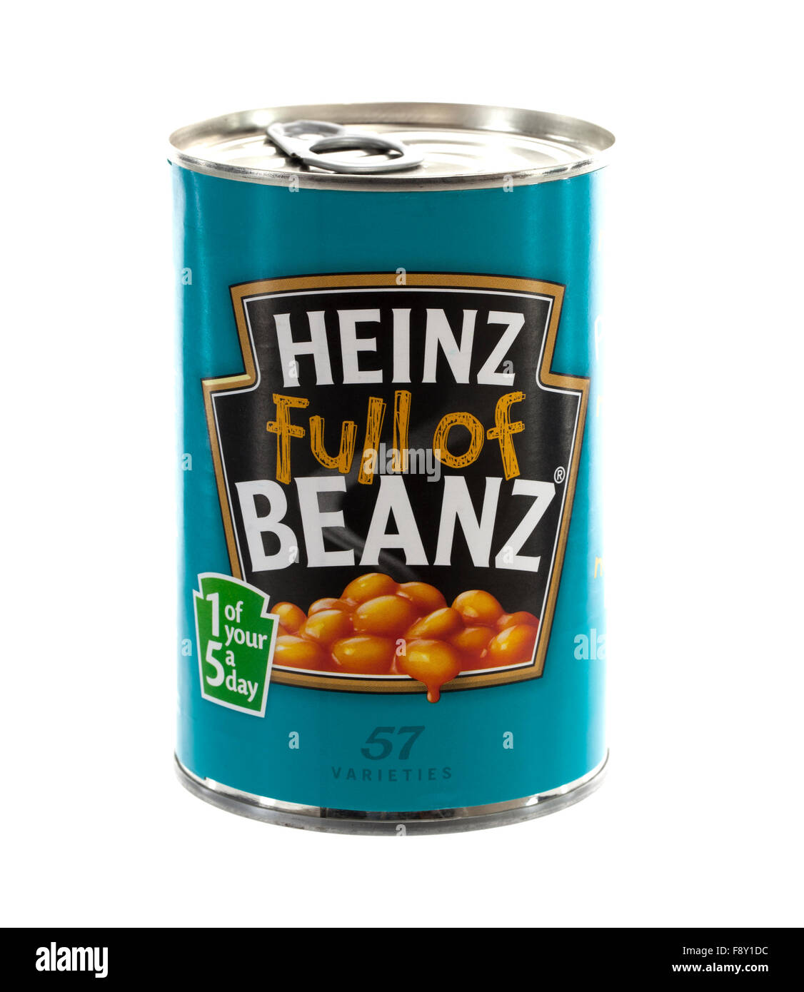 Possibile di Heinz fagioli isolato su uno sfondo bianco Foto Stock