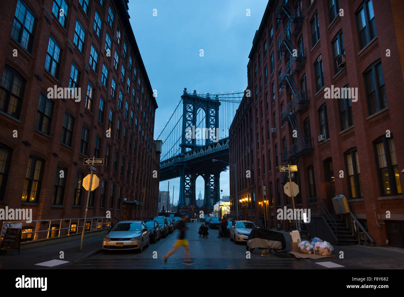 Manhattan Bridge, New York City, Stati Uniti d'America. Foto Stock