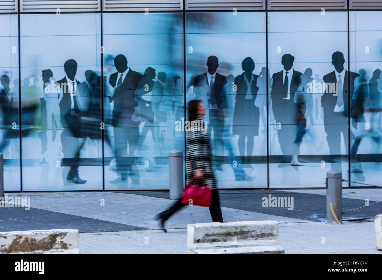 Ue quartiere governativo, edificio della Commissione europea, Bruxelles, Foto Stock