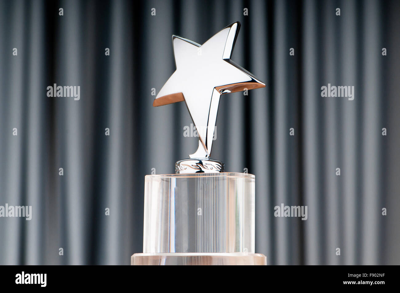 Star Award contro lo sfondo a tendina Foto Stock