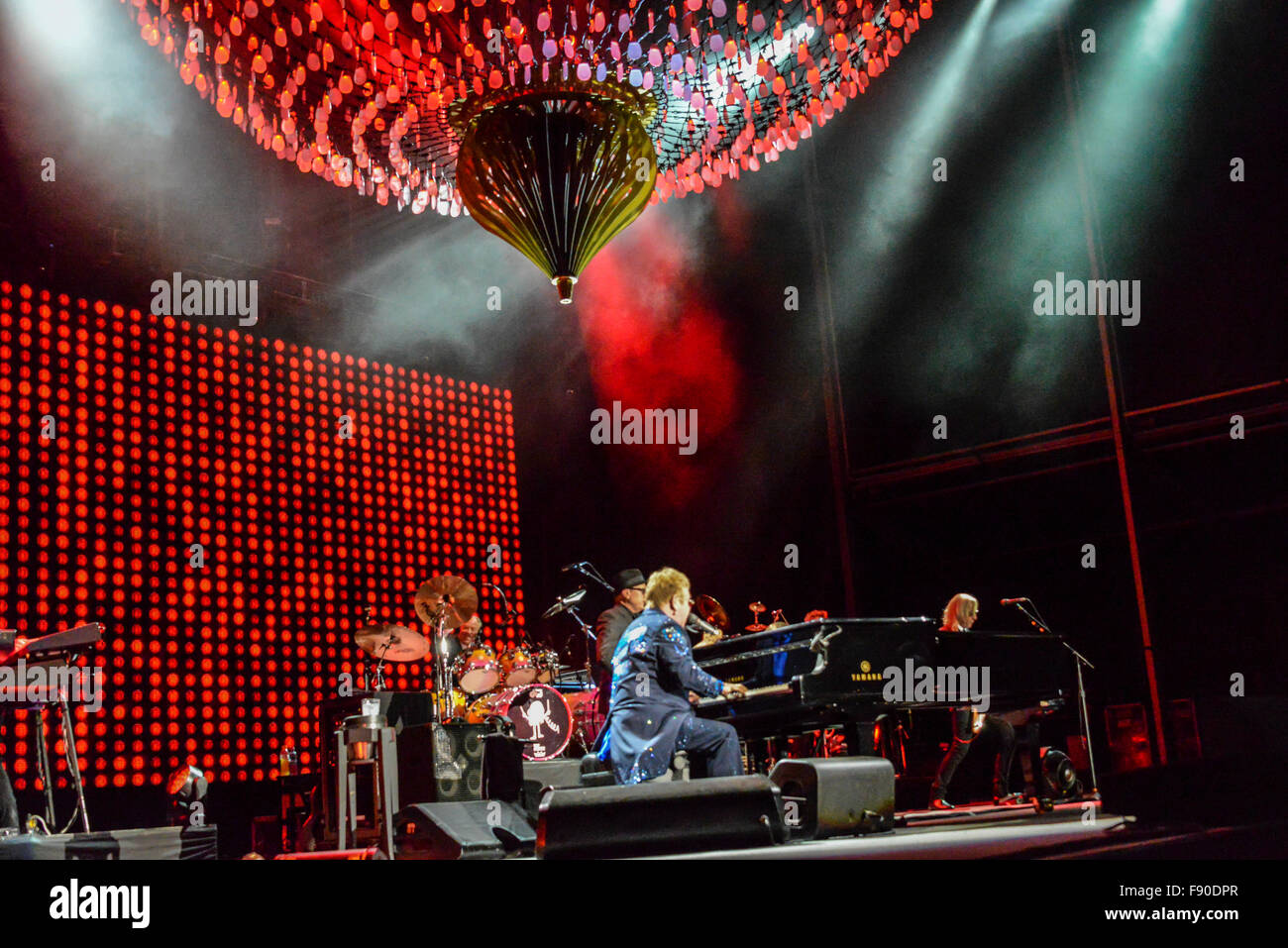 Sir Elton John band che suona a Mount Duneed Vigna Geelong Australia Foto Stock