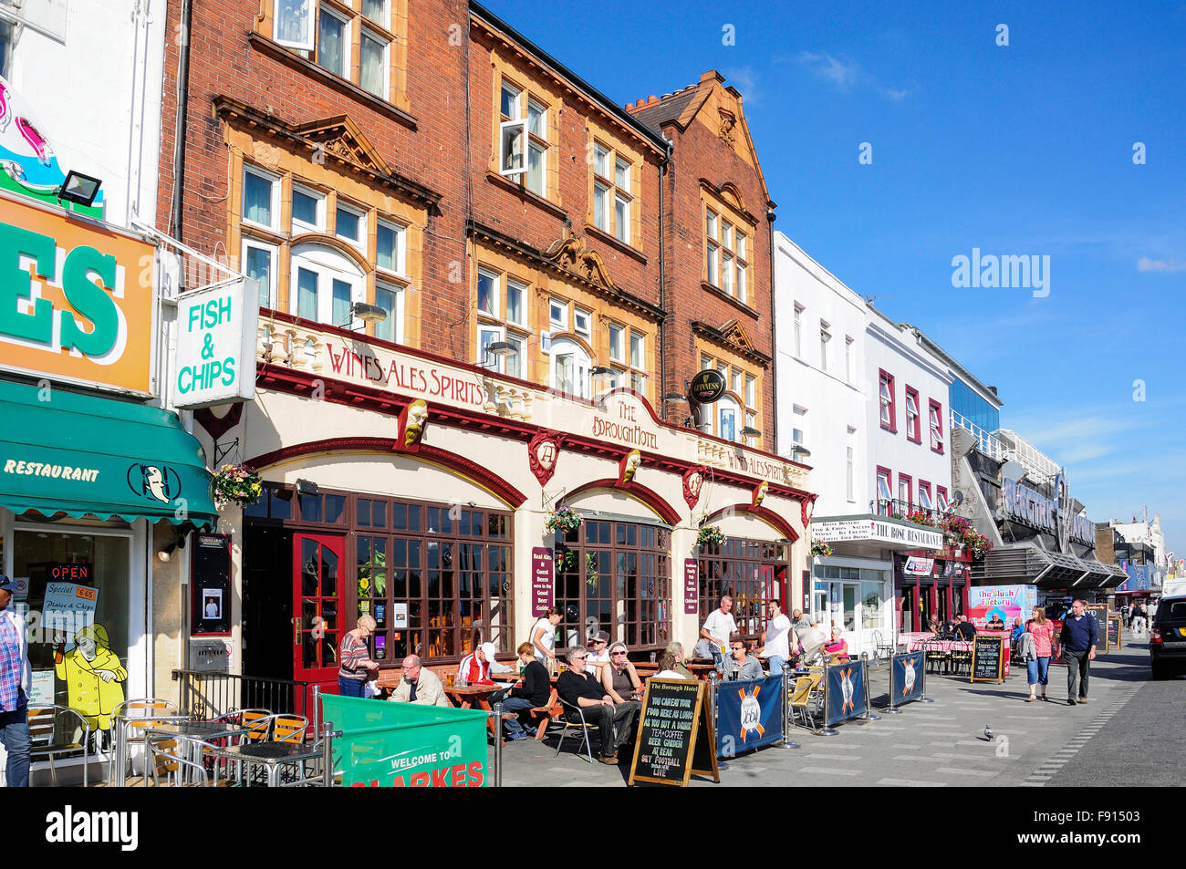 Il Borough Hotel, Marine Parade, Southend-on-Sea, Essex, Inghilterra, Regno Unito Foto Stock