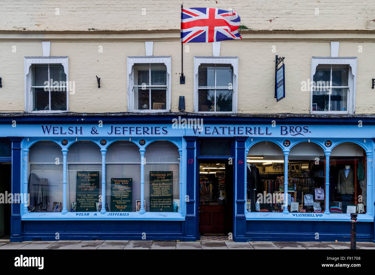 Welsh & Jefferies & Weatherill Bros Sarti, High Street, Eton, Berkshire, Regno Unito Foto Stock