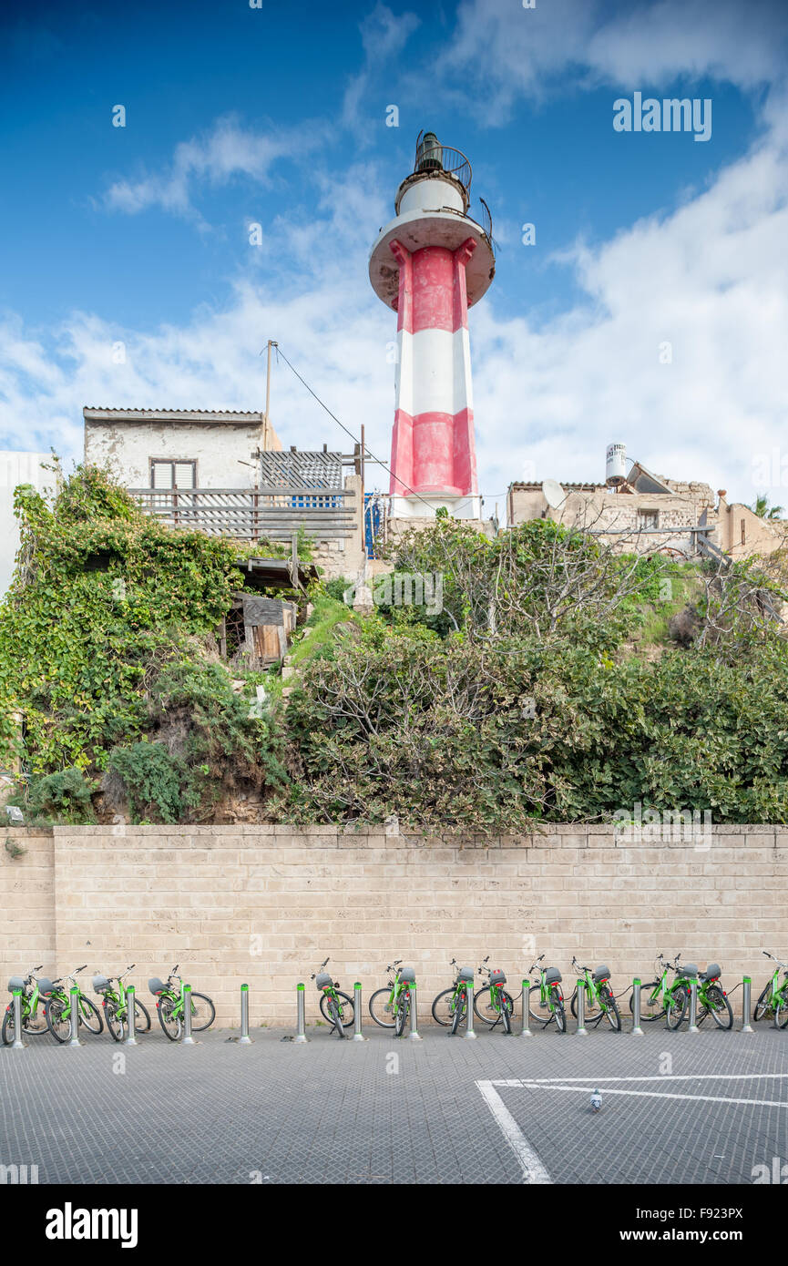Israele, Tel Aviv, Tel-o-divertimento noleggio di biciclette in Jaffa Foto Stock