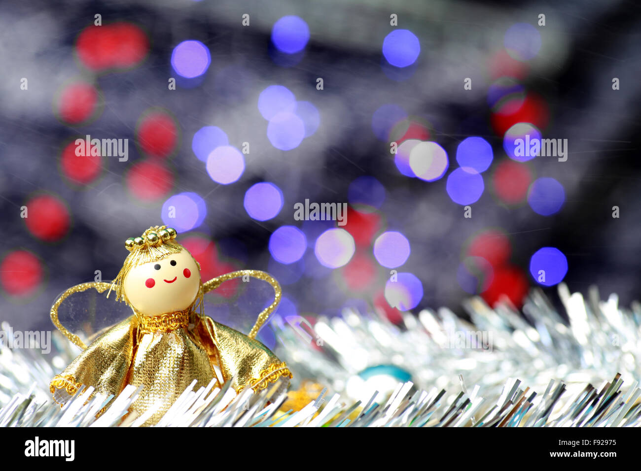 Decorazioni di Natale - Luci Bokeh decorazione sfocati Foto Stock