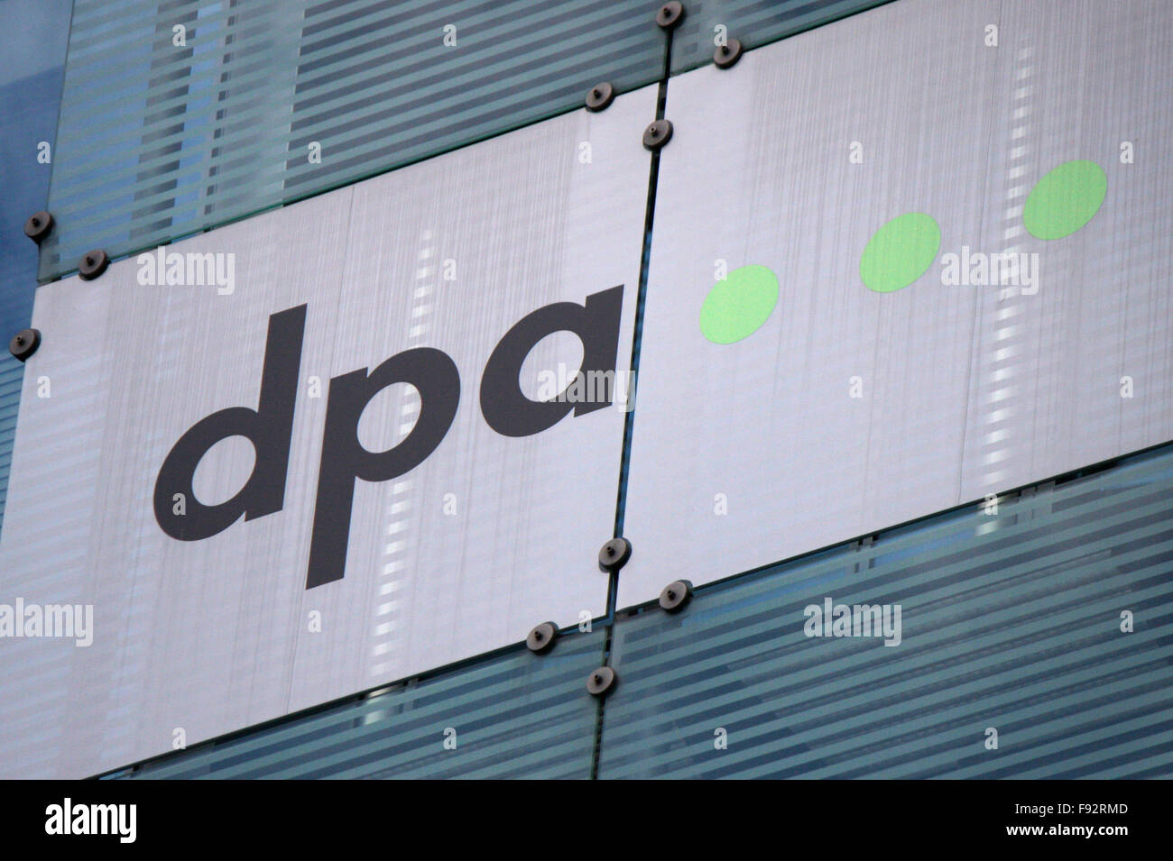 Markenname: 'DPA Deutsche Presse Agentur', Berlino. Foto Stock