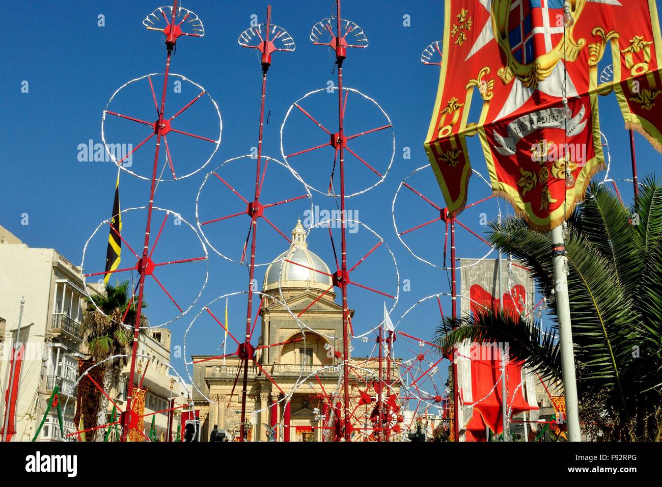 La guglia della moderna cattedrale di Siracusa, in Sicilia Foto Stock