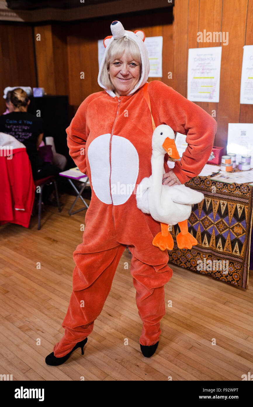 Vegan Fayre in Paget Camere in Penarth il 1 novembre 2015, locale soggiorno d'affari locali. Foto Stock