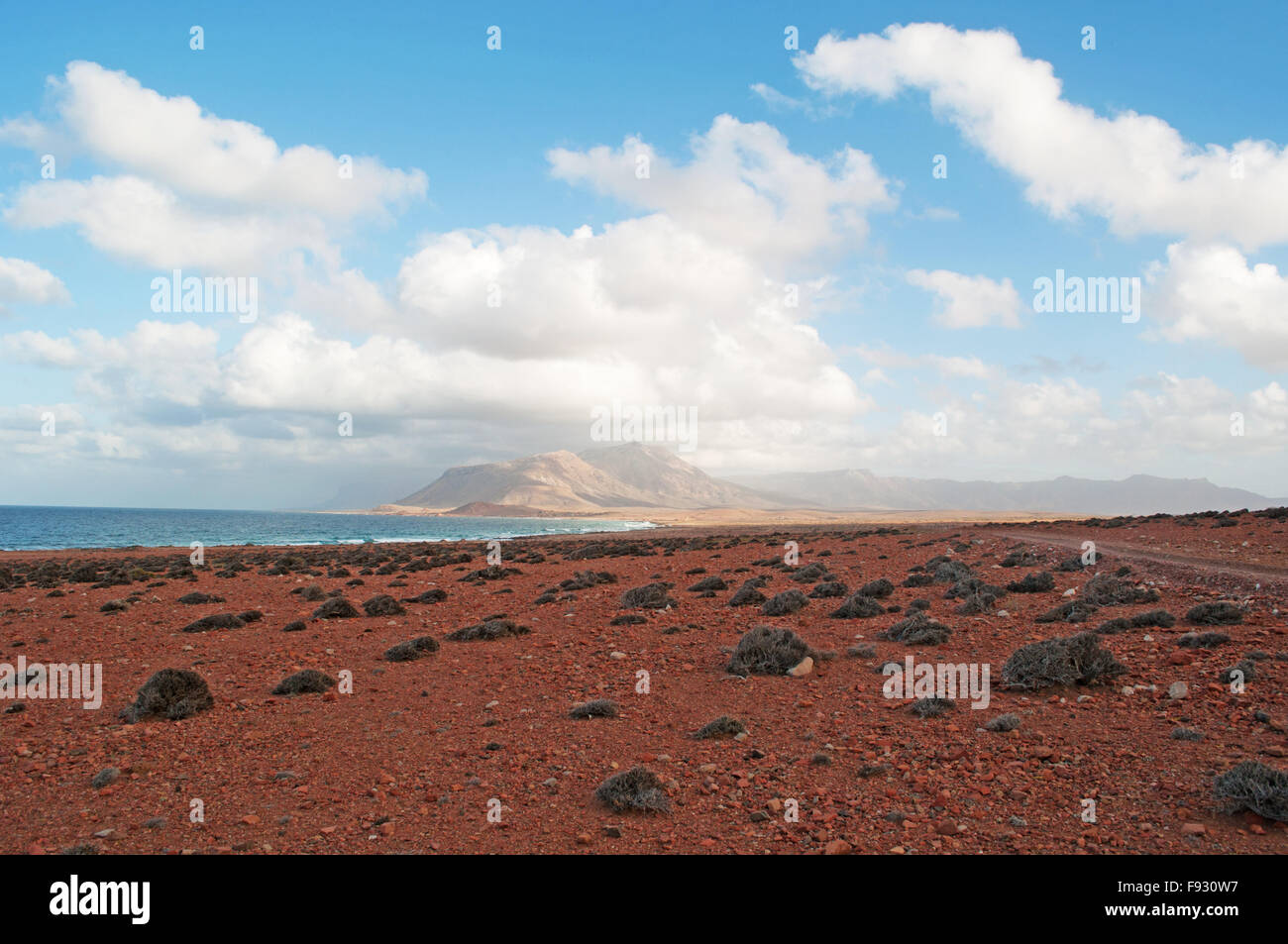 Socotra, Yemen, Medio Oriente: il paesaggio selvaggio dell'area protetta di Archer, nel nord-est dell'isola, famoso per la sua biodiversità unico Foto Stock