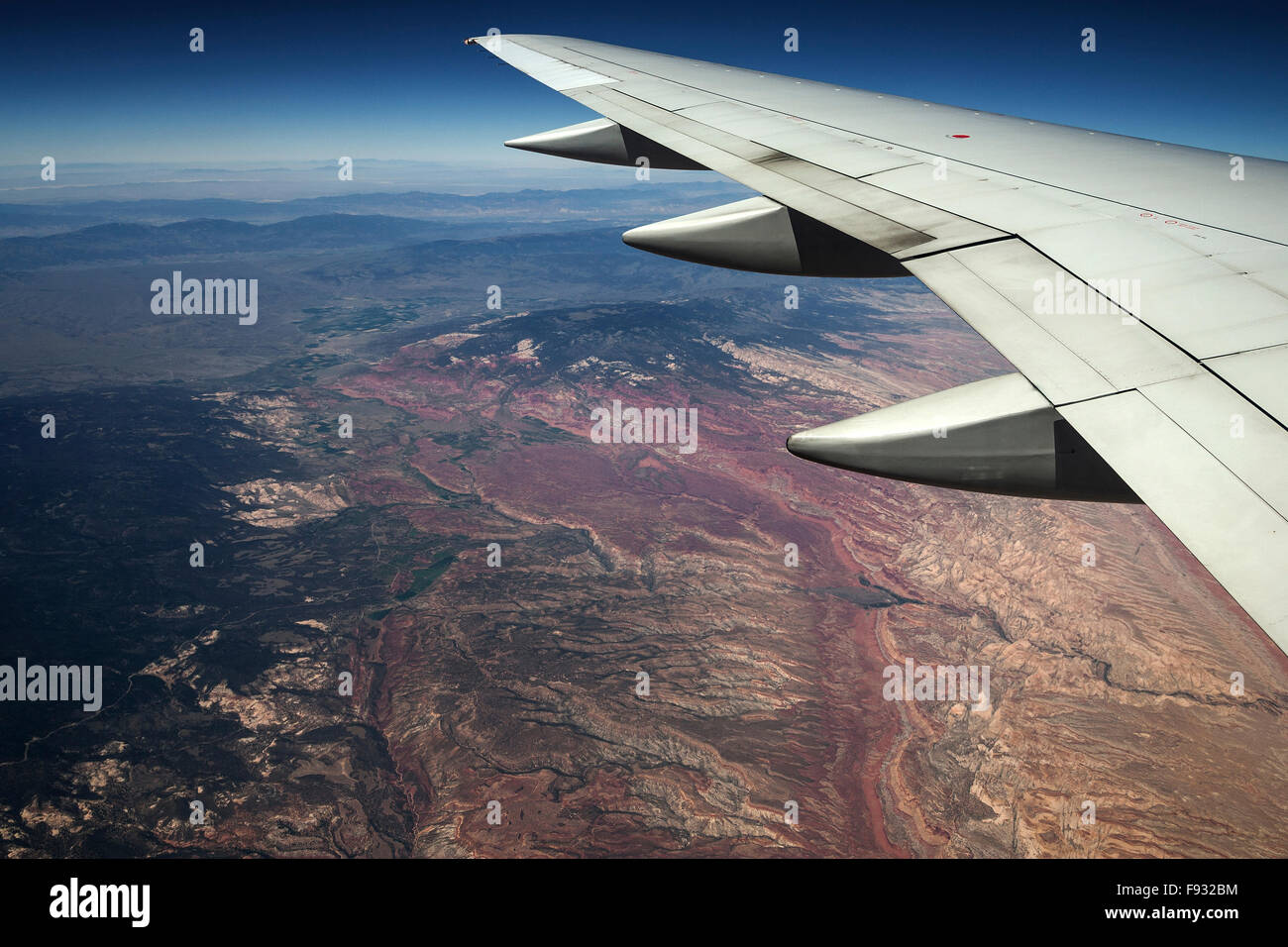 Torrey dintorni, la vista dal piano, Utah, Stati Uniti Foto Stock