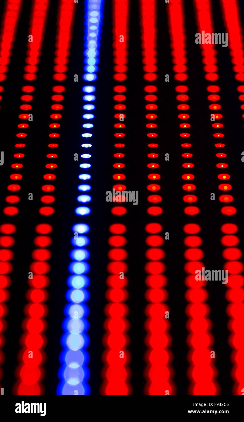 Luce a LED con sfondo glow. Foto Stock