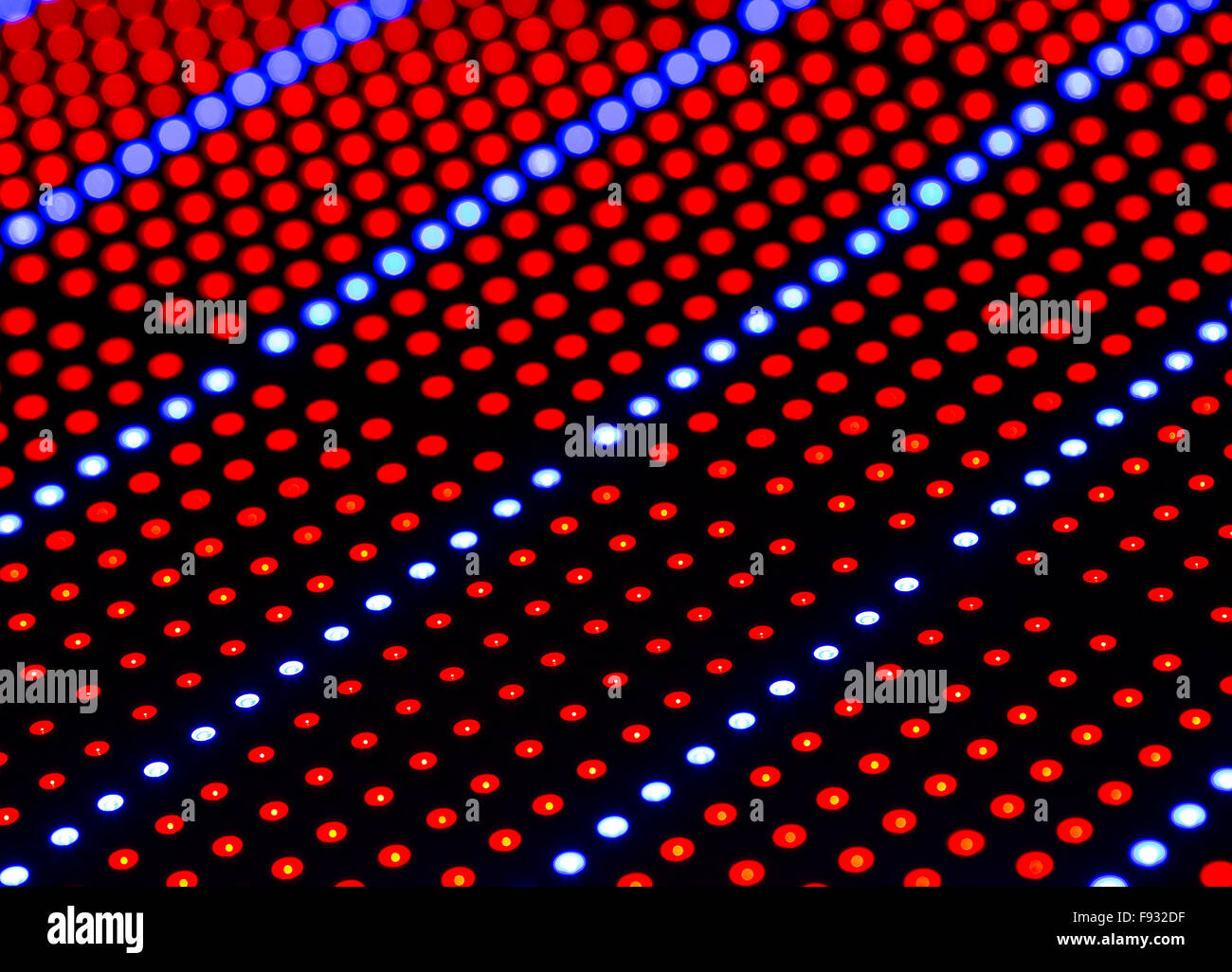 Luce a LED con sfondo glow. Foto Stock