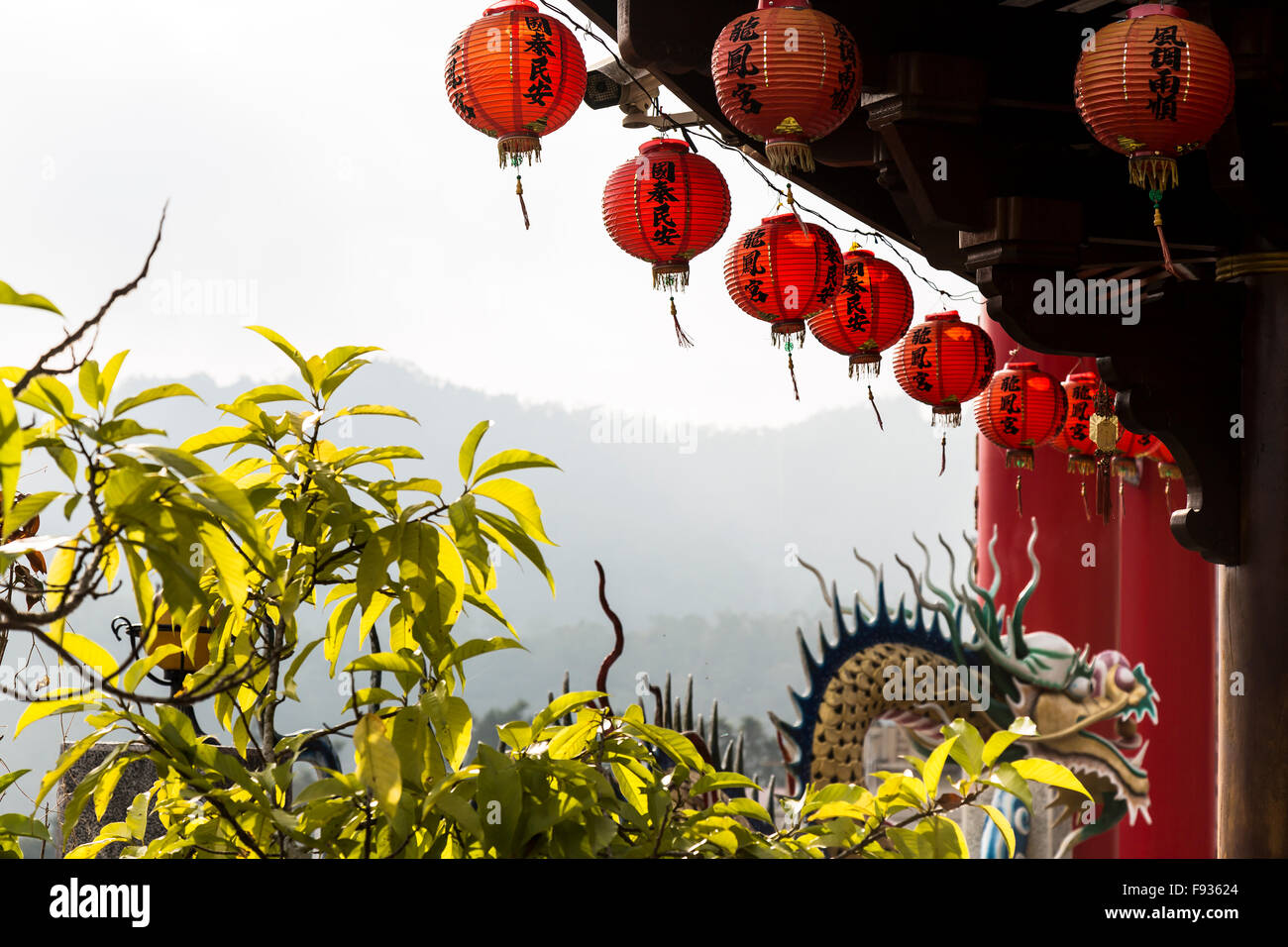 Lunga Fong tempio Foto Stock