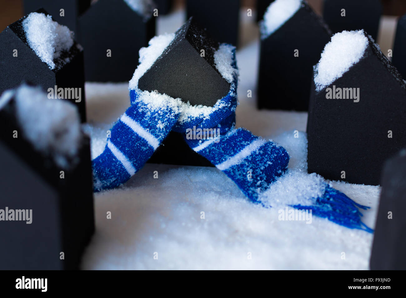 Protezione contro il freddo Foto Stock