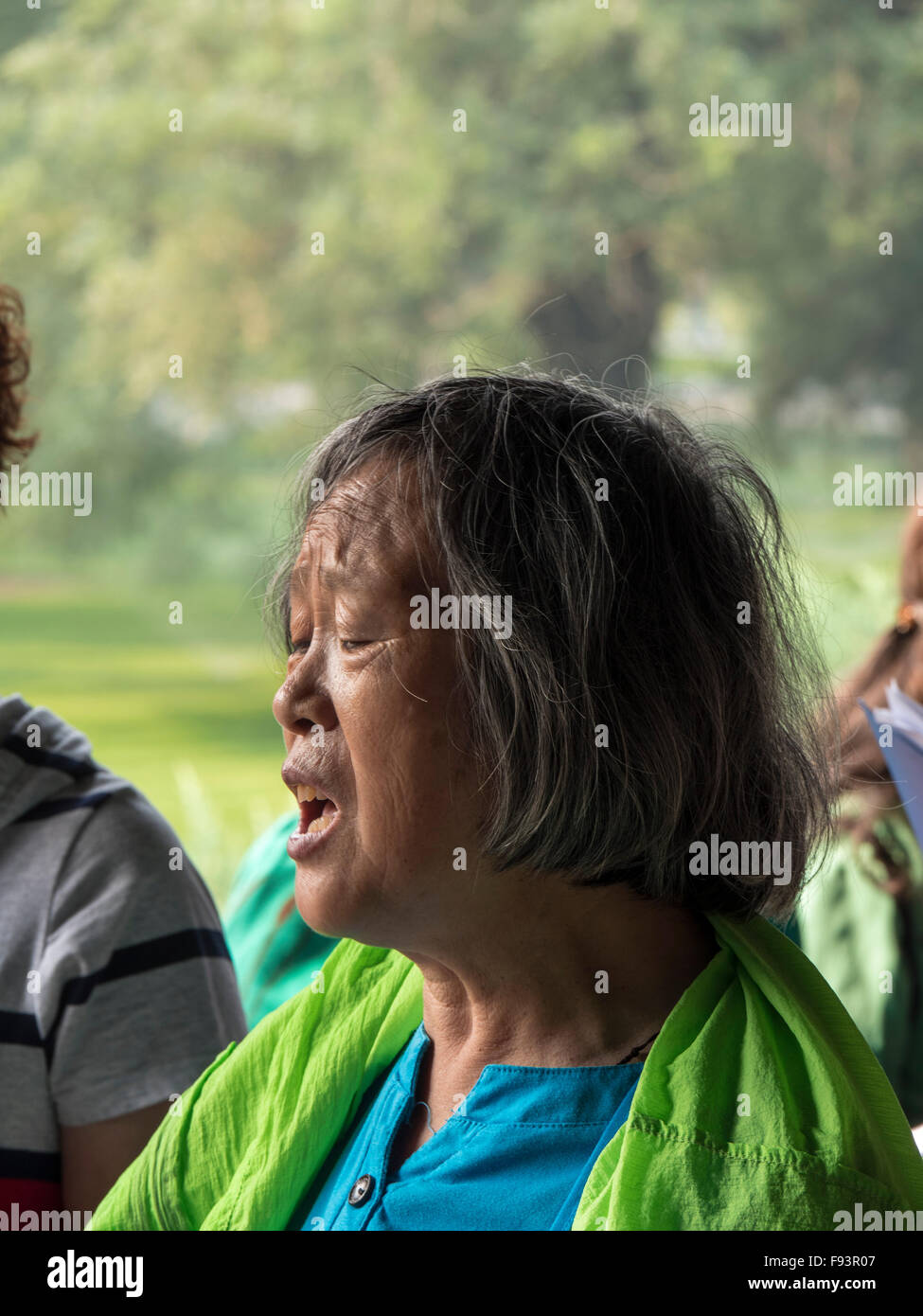 La musica classica nel tempio del cielo park, Pechino, Cina e Asia Foto Stock