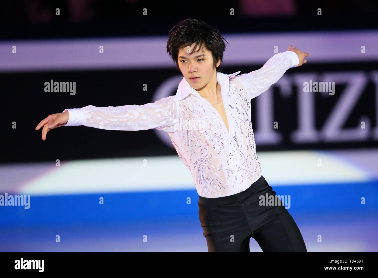 Shoma Onu (JPN), 13 dicembre 2015 - Pattinaggio di Figura : ISU Grand Prix di Pattinaggio di Figura 2015/2016 finale mostra al Centro Congressi Internazionale di Barcellona, Barcellona, Spagna. (Foto di YUTAKA/AFLO SPORT) Foto Stock