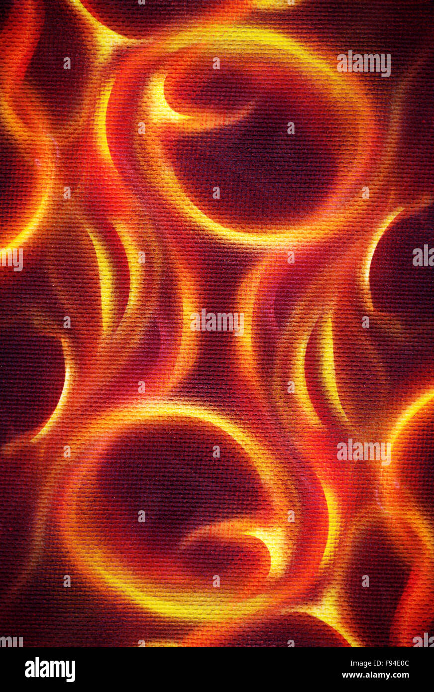 Ornamentali in pittura a fuoco. Foto Stock