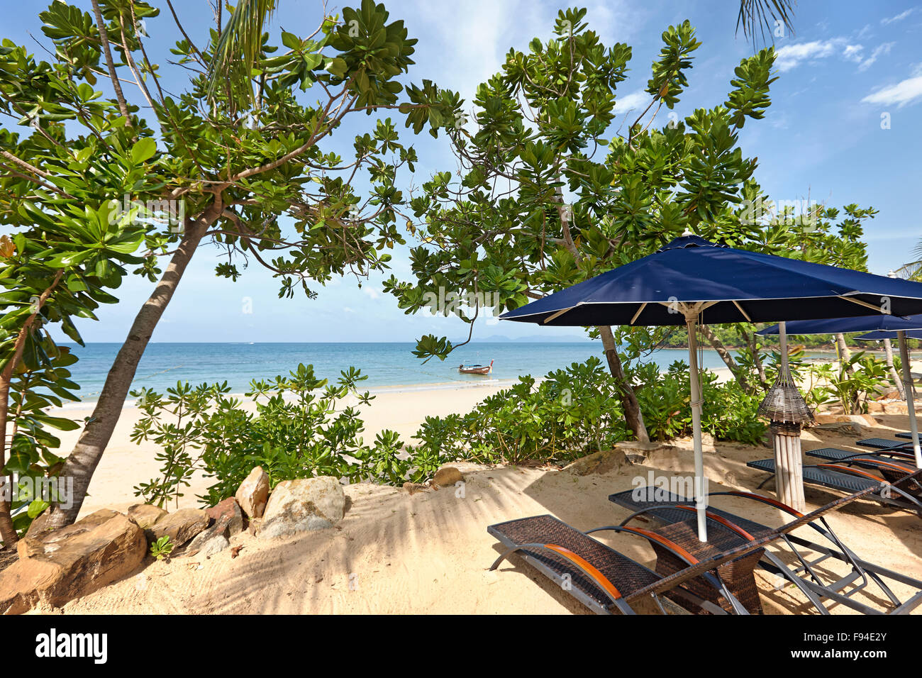 Klong Muang Beach, Provincia di Krabi, Thailandia. Foto Stock