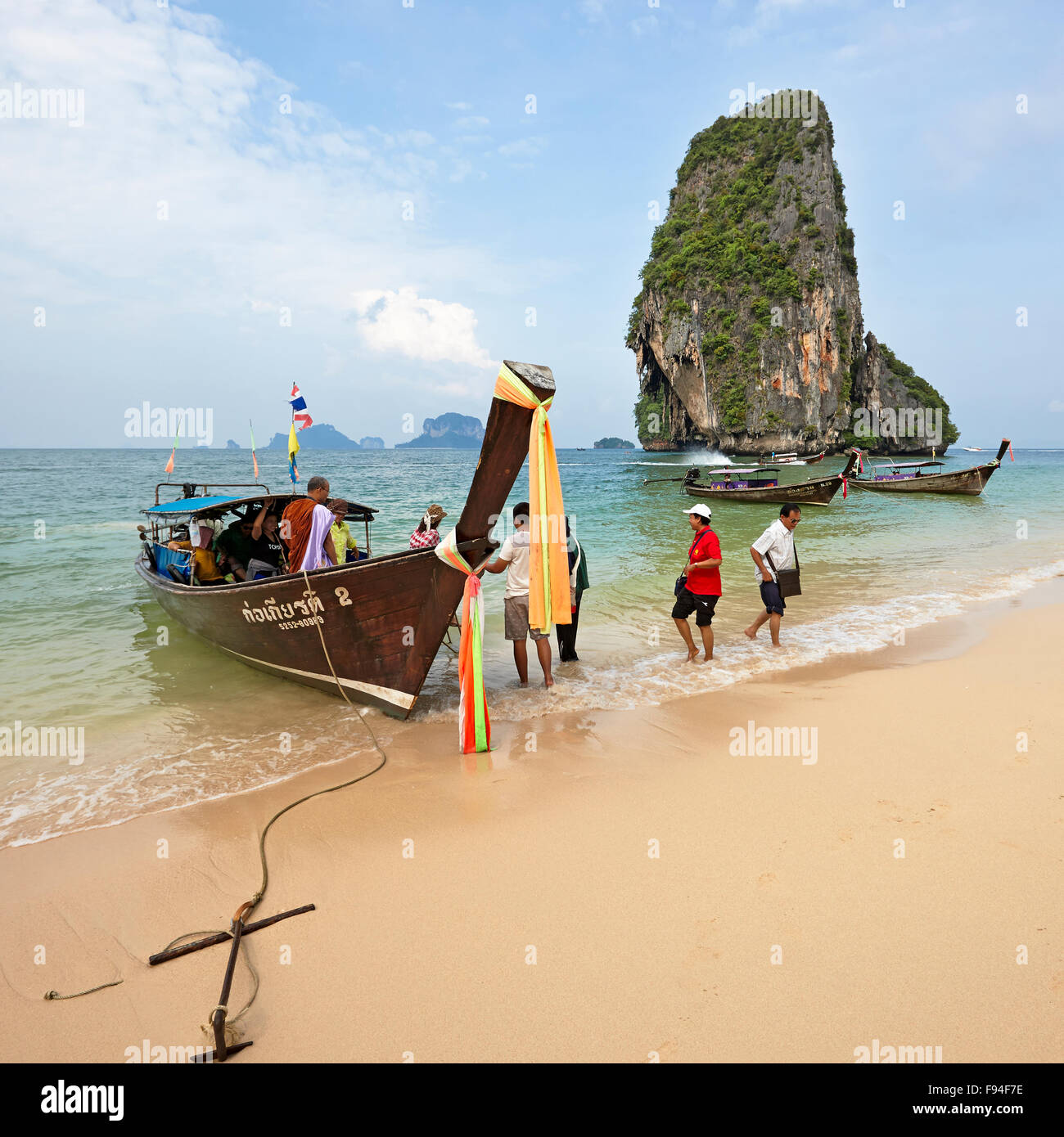 Phra Nang Beach, Provincia di Krabi, Thailandia. Foto Stock