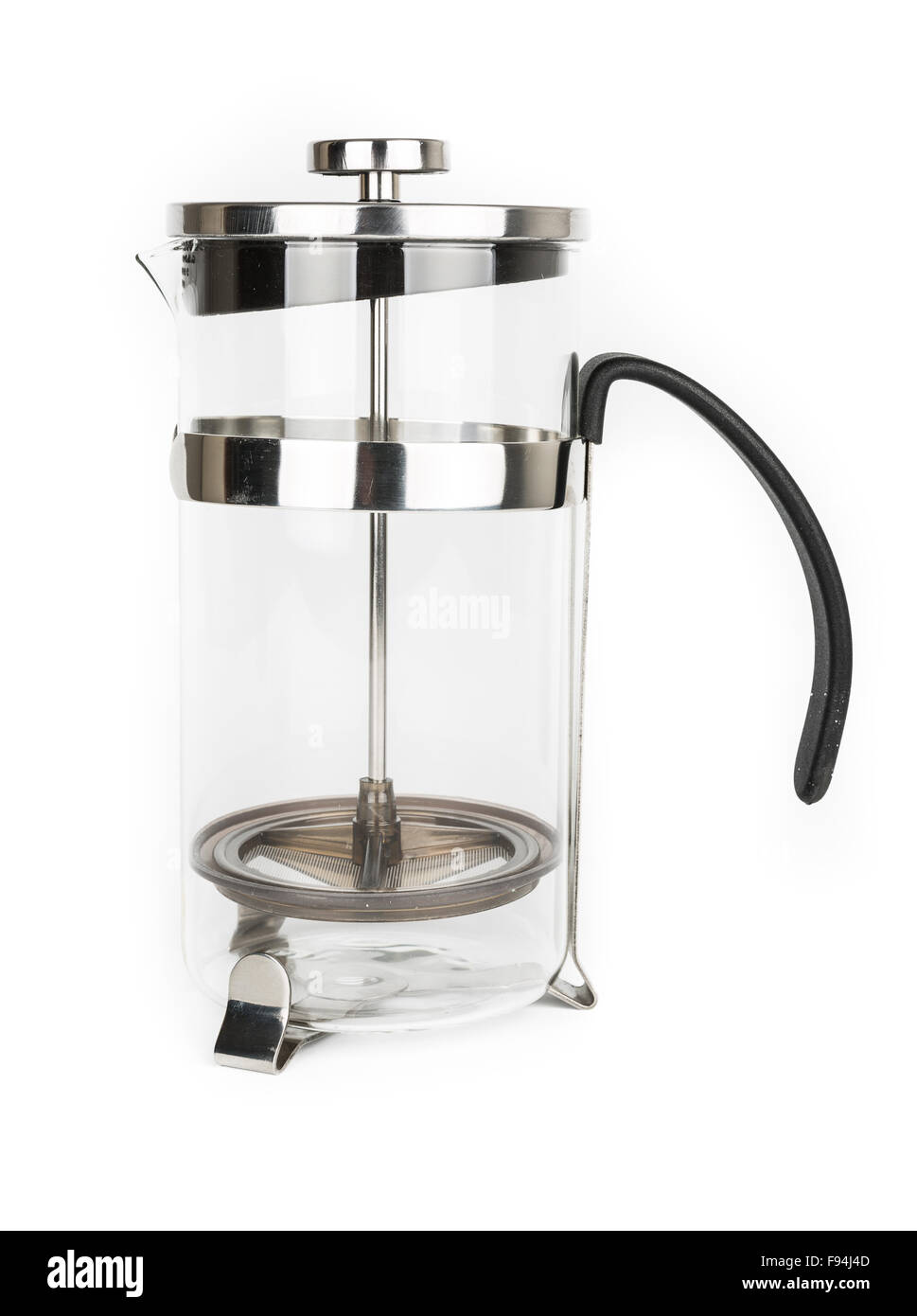 Acciaio inossidabile French Press Foto Stock