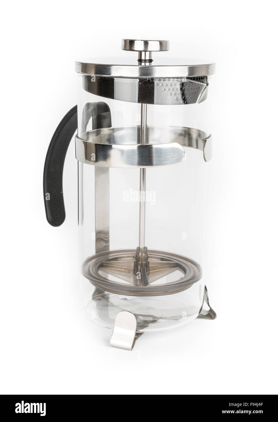 Acciaio inossidabile French Press Foto Stock