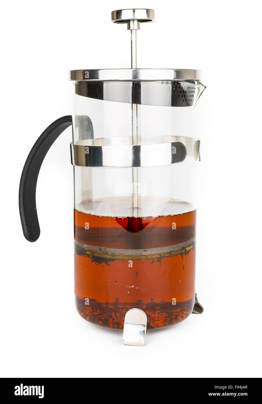 Acciaio inossidabile French Press Foto Stock