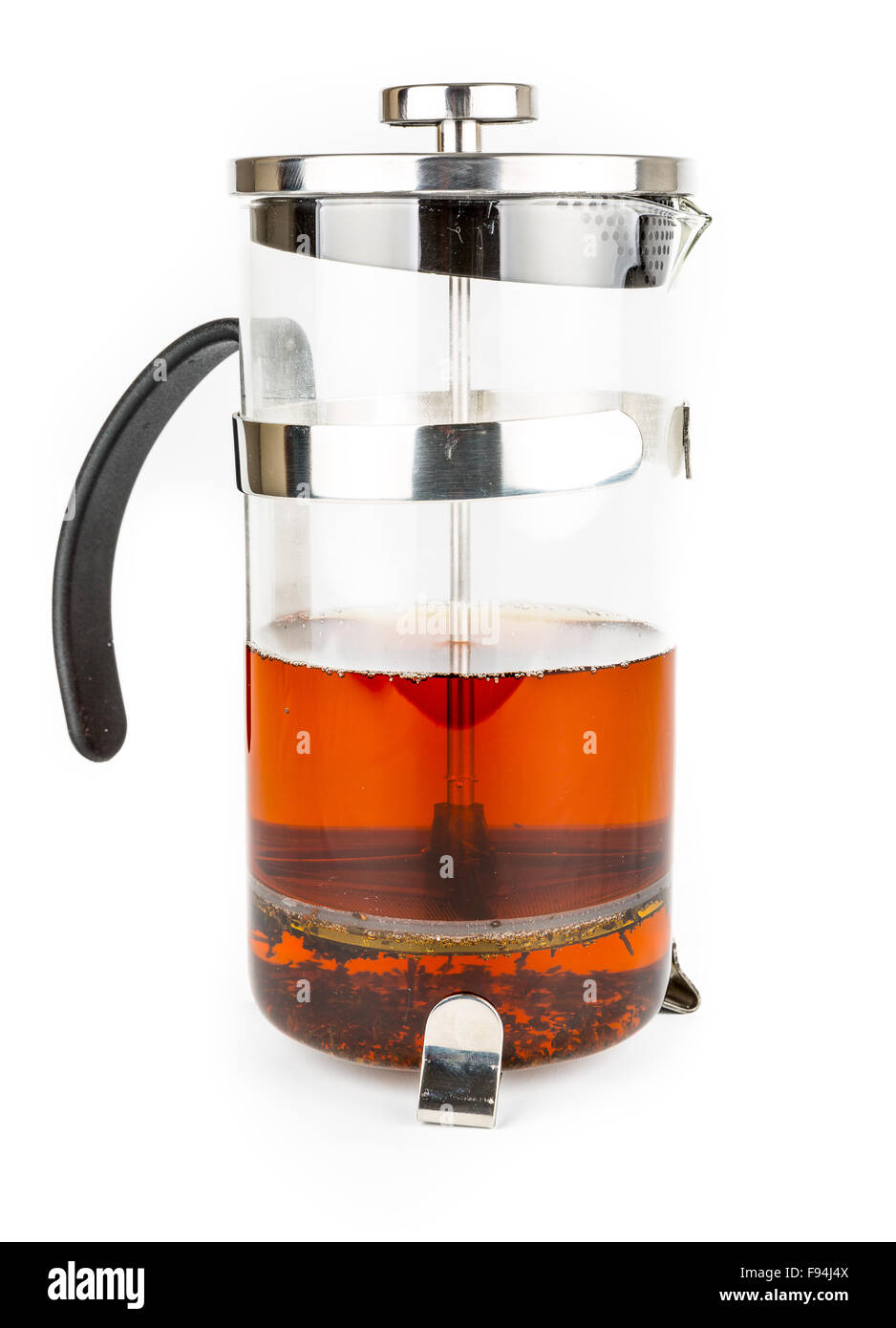 Acciaio inossidabile French Press Foto Stock