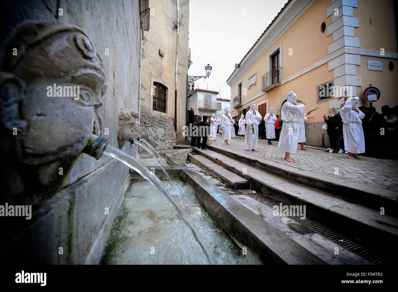 Italia Campania, San Lorenzo Maggiore ( Bn ), sulla processione del Venerdì Santo Foto Stock