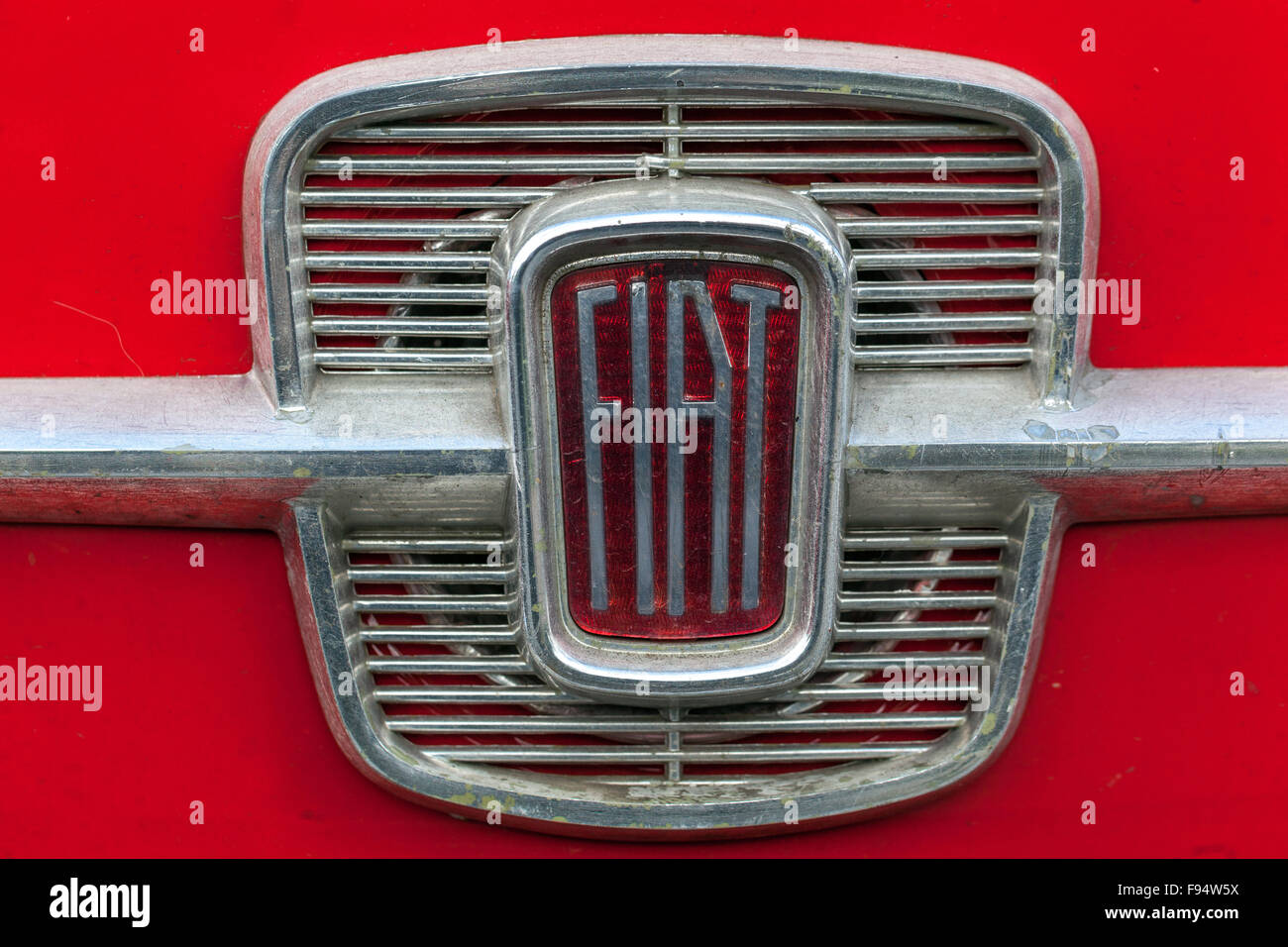 Logo Fiat vecchia auto Foto Stock