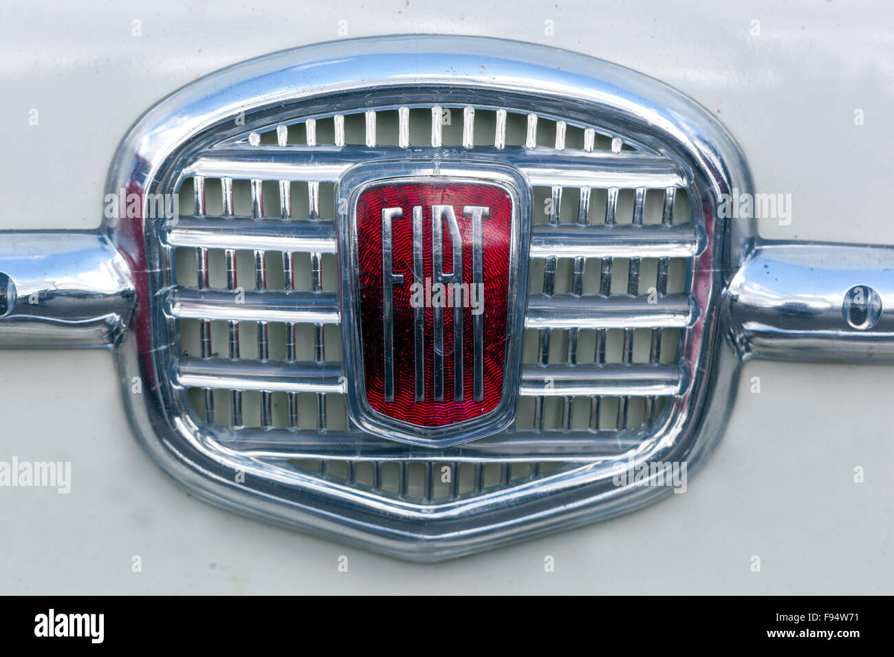 I vecchi logo auto Fiat Foto Stock
