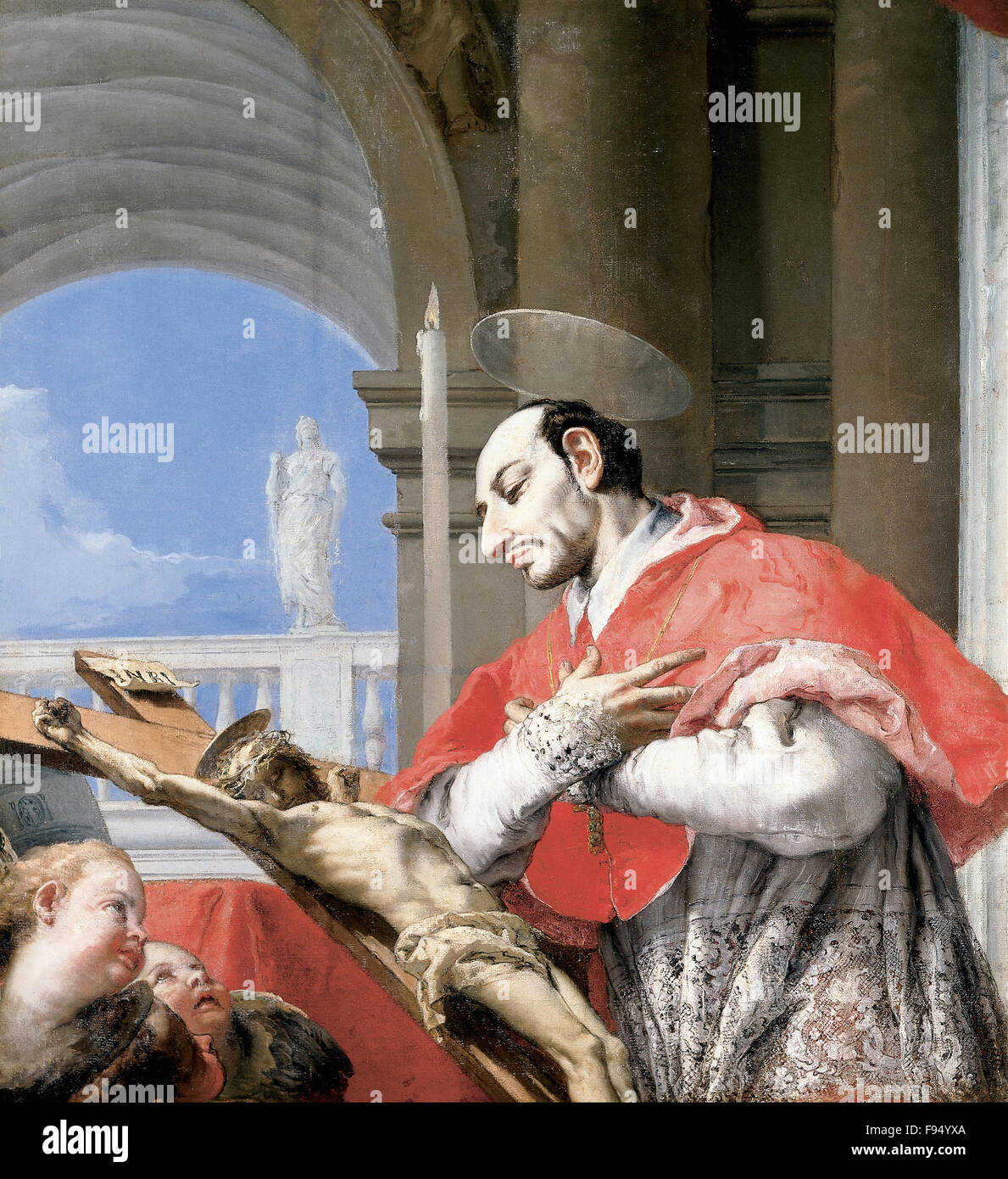 Giovanni Battista Tiepolo - San Carlo Borromeo Foto Stock